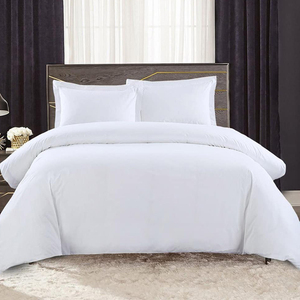 Juego de edredón básico de satén de algodón de 400 hilos, fundas de edredón de tamaño estándar de estilo OEM ODM hechas profesionalmente para uso doméstico - Product Image 3
