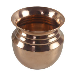 ทองแดงยอดนิยม Pooja Lota Kalash พร้อมจานสําหรับเทศกาลบ้านวัดที่ขายดีที่สุดคุณภาพสูงมีจําหน่ายในราคาไม่แพง - Product Image 5