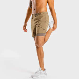2025 pantalones cortos informales de verano para hombre, pantalones cortos de entrenamiento de secado rápido, elegantes, transpirables, ligeros, para Fitness, teñidos lisos - Product Image 6