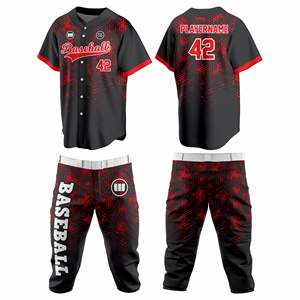 Uniforme de Béisbol Personalizado, Conjunto de Pantalones y Camiseta Sublimados, Tela de Poliéster de Alta Calidad, Ropa Deportiva al Por Mayor OEM, Nueva Colección en Oferta - Product Image 3