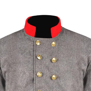 Veste en laine de reproduction américaine à simple boutonnage, style confédéré historique - Product Image 2