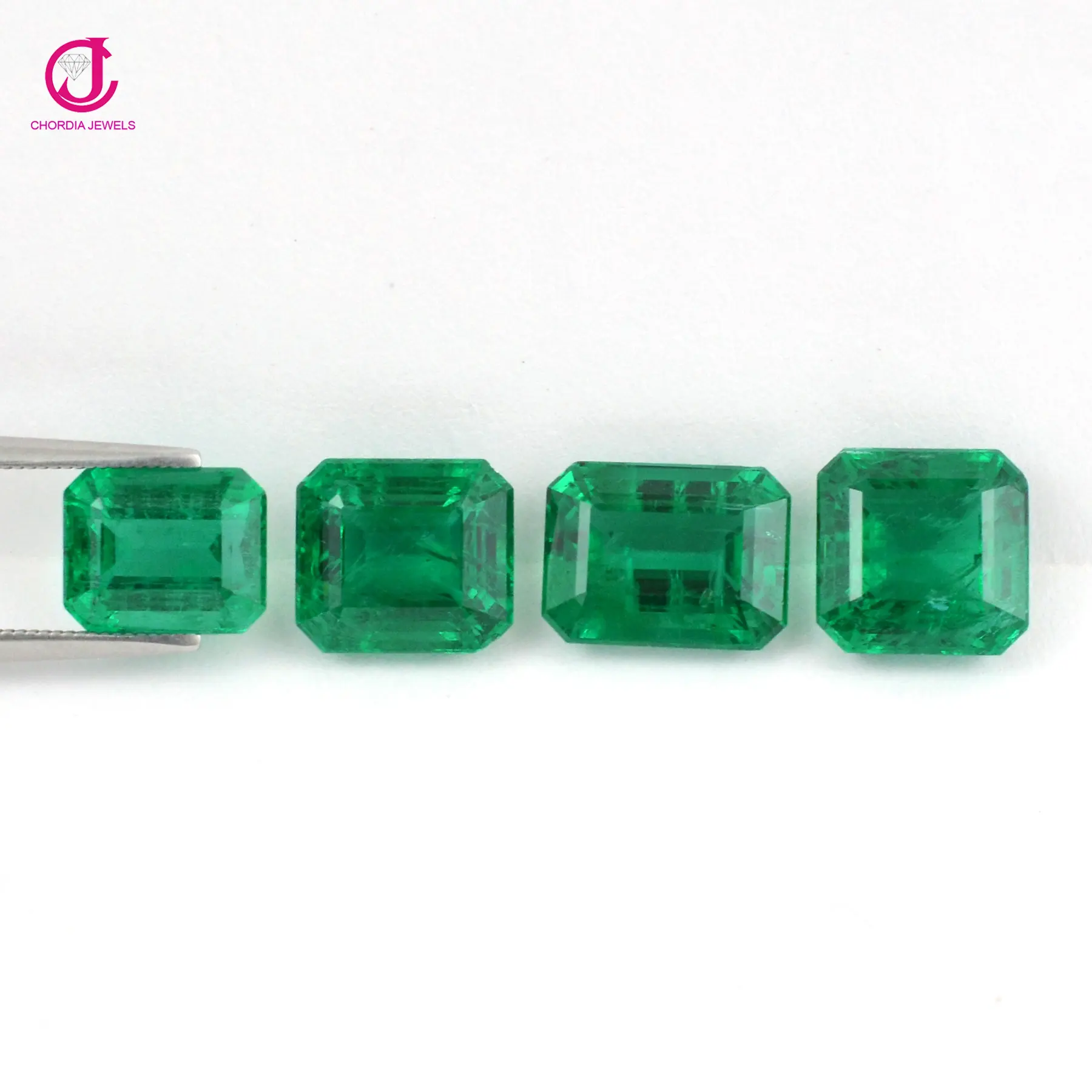 Премиум качество 10x8-12x9 мм подлинный бразильский Зеленый Изумрудный драгоценный камень восьмиугольной формы свободные камни для ювелирных изделий по оптовой цене