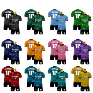 เสื้อฟุตบอลสำหรับผู้ชายเสื้อฟุตบอลมีหมายเลขชื่อทีมโลโก้สำหรับเยาวชนชุดฟุตบอลตามสั่ง - Product Image 4