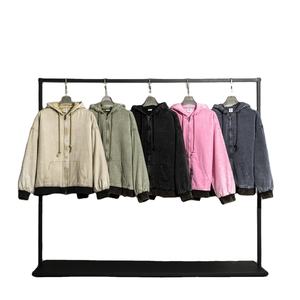 Veste en coton tissé de haute qualité Vintage Trendy Dirtyfit Wind Heavy Industry pour hommes impression personnalisée - Product Image 1