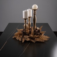 Karangan Bunga Natal Dalam Ruangan Berkilau Pampas Rustic Kustom Hijau Dapat Dicuci Sintetis 175cm Hiasan Dinding Italia