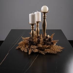 Guirlandes et couronnes synthétiques rustiques vertes à paillettes de Noël, 175 cm, à suspendre au mur pour une décoration festive - Product Image 4