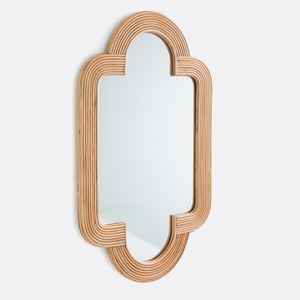Irregular <b>Rattan</b> Decorative Wall <b>Mirror</b> Eco Friendly Sustainable Craft Perfect For Bulk Purchase And Wholesale Decor Business - Product Image 3