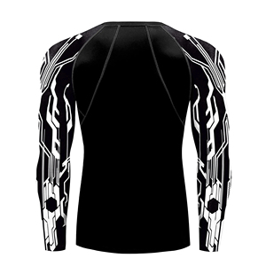 Camiseta de compresión Transpirable Entrenamiento Manga larga Active Rash Guard Secado rápido para primavera Verano Temporadas Hombres Rash Guard - Product Image 4