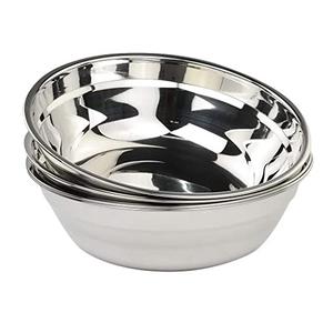 Tazón para Servir Palomitas de Maíz, Utensilios de Cocina, Tazón Grande para Servir, Metal Niquelado Brillante y Pulido, Tazón para Servir Ensaladas o Frutas - Product Image 3