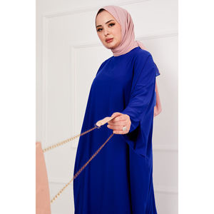 Robes Ceyda, design simple, polyester, hijab, abaya, Saks - Product Image 2