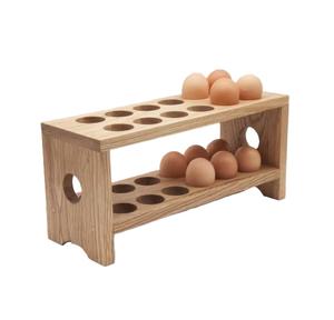 Plateau à œufs de couleur naturelle au design étonnant Porte-œufs en bois de la plus haute qualité à trois niveaux pour hôtel et restaurant - Product Image 6