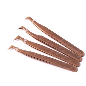 Pince à épiler japonaise en acier inoxydable pour extension de cils Marque privée en vrac Pince à épiler multifonctionnelle méga volume Pointe pointue - Product Image 4