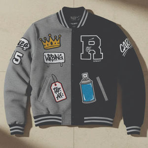 Wholesale Winter <b>Jackets</b> Outdoor College Sports <b>Men's</b> <b>Jackets</b> & Coat Cotton Letterman Bomber <b>Baseball</b> Varsity <b>Jacket</b> <b>Man</b> - Product Image 4