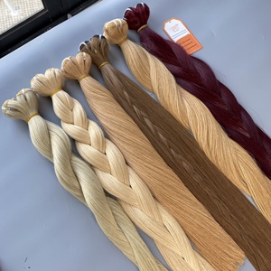 Extensiones de Cabello Humano Liso Remy 100% Virgen Chino de Grado 12A de Alta Calidad al por Mayor, Doble Trama a Máquina, Suaves y Brillantes - Product Image 3