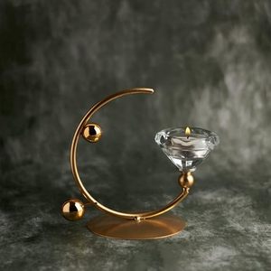 Elegant Metal Candle Stand Premium Home Styling and Romantic Wedding Table Centerpiece for Christmas and <b>Other</b> Special Events - Product Image 4
