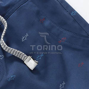 Shorts de plage décontractés pour hommes 2025 – Tissu en toile 100 % coton, séchage rapide, haute qualité, personnalisables, motif uni, fermeture à cordon de serrage - Product Image 3