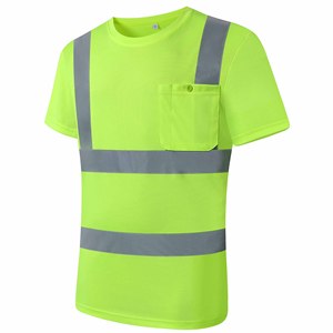 Camiseta de Seguridad para Hombre, Reflectante, de Alta Visibilidad, Manga Larga, Clase Hi Vis, para Trabajo de Construcción - Product Image 2