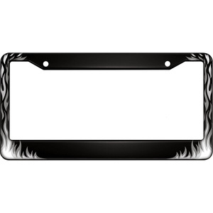 Cubierta de Matrícula LED con Llamas, Soporte de Matrícula de Aluminio para Automóviles Tesla, Ford, BMW, Motocicletas, Material de Acero Inoxidable - Product Image 1