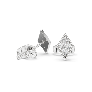 Boucles d'oreilles clous en diamant de laboratoire, clarté VVS-VS EF, or 18 carats, 14 carats, 10 carats et argent 925, or rose, or jaune, or blanc et moissanite - Product Image 5