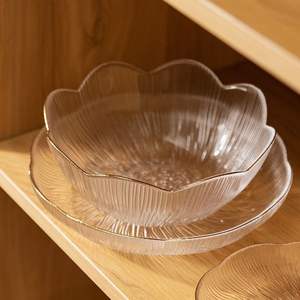 ชามเสิร์ฟอาหารทำจากแก้วใสสำหรับใช้ในบ้านโรงแรมร้านอาหารบนโต๊ะชามใส่อาหารช็อกโกแลตผลไม้ใหม่ล่าสุด - Product Image 1