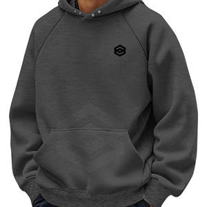 เสื้อฮู้ดโอเวอร์ไซส์สำหรับผู้ชายทรงโอเวอร์ไซส์ออกแบบโลโก้ได้ตามต้องการ - Product Image 2