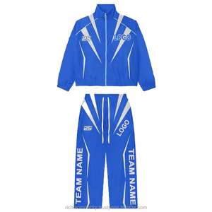 Ensemble coupe-vent personnalisé de haute qualité Fitness survêtements réfléchissants pour hommes survêtement coupe-vent en nylon - Product Image 5