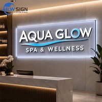 Enseigne personnalisée à éclairage frontal avec garantie de deux ans, enseigne LED extérieure personnalisée, logo de l'entreprise, nom