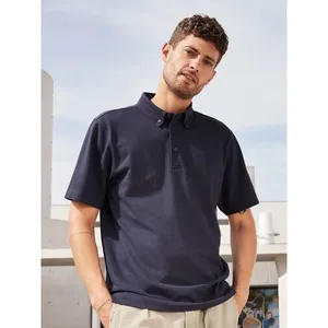 Chemises polo unies pour hommes personnalisées pour le merchandising et les promotions - Product Image 1