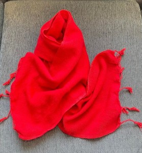 Men's <b>Woolen</b> Neck <b>Scarf</b> With Fringes Long Pashmina Shawl for Winter Solid Color Adult Gift Acrylic and Cashmere Material - Product Image 4