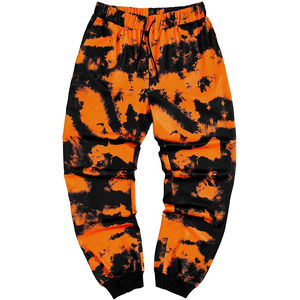 Pantalones de chándal de ajuste atlético para mujer, diseño teñido con lazo, cintura elástica, cordón, parte inferior cerrada, gimnasio de invierno para correr - Product Image 6