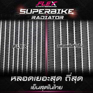 Radiateur de moto en aluminium SUPERBIKE FLEX-Direct Fit pour YAMAHA AEROX 155 cc. année 2016-2019 - Product Image 2