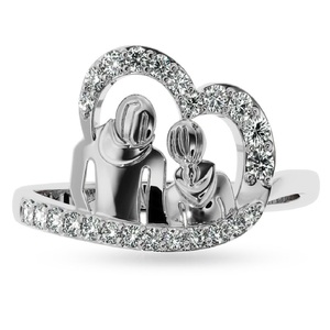 ของขวัญปีใหม่สำหรับผู้หญิง แหวนเพชรแท้จากธรรมชาติ รับรองโดยห้องปฏิบัติการ คอลเลคชั่นสำหรับผู้หญิง รับรองโดย IGI และ Ingemco ราคาขายส่งสำหรับผู้หญิง - Product Image 1