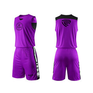 Ensemble de vêtements de basket-ball de haute qualité pour hommes impression numérique personnalisable chemise de sport respirante hauts shorts uni de grande taille - Product Image 5