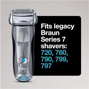 Cabezal de Repuesto para Afeitadora Eléctrica Braun Serie 7 70S, Compatible con las Afeitadoras Serie 7: 720cc, 730cc, 735s, 750cc, 760cc, 790cc - Product Image 4