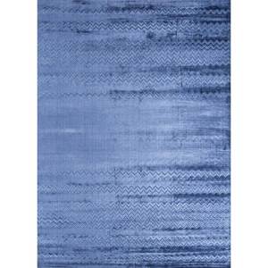 พรมไหมไผ่ทำมือสไตล์โบฮีเมียนสีน้ำเงิน รุ่น HBS-02-a สัมผัสแห่งธรรมชาติที่เป็นเอกลักษณ์ - Product Image 1