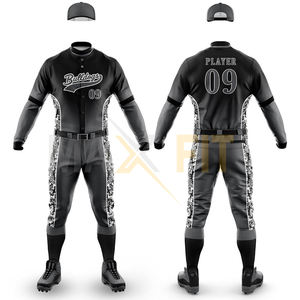 Nuevo diseño transpirable uniforme de béisbol al por mayor de alta calidad uniforme de béisbol sublimación traje de béisbol - Product Image 2