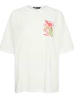 T-shirt grande taille pour femme avec imprimé graphique au dos, style estival, tailles US/UK, en mélange de coton, fabrication OEM/ODM, vêtements en gros du Bangladesh