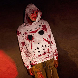 เสื้อฮู้ดผู้ชายผ้าฟลีซพิมพ์ลายแบบซับลิเมชั่นสำหรับฤดูหนาว ขายส่ง รับผลิตแบบ OEM ODM โรงงานผลิตตามสั่ง แบรนด์ของคุณเอง สไตล์สตรีทแวร์ลำลอง - Product Image 3