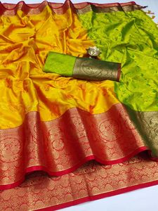 India Pakistani Designer Feestkleding <span class=keywords><strong>Saree</strong></span> Puur Zijde <span class=keywords><strong>Saree</strong></span> Zuid Indian Zijde <span class=keywords><strong>Saree</strong></span> Met Weefwerk Rand - Product Image 2