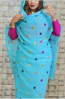 Vente en Gros d'Usine Tissu Voile Thobe Soudanais Coton Peigné Tissé Impression Numérique Poids Moyen Haute Qualité Nouveaux Motifs Robe pour