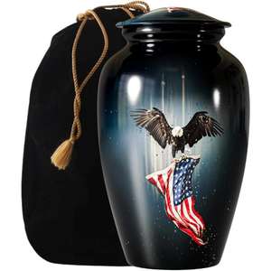 Urnas de cremación de aluminio personalizadas al por mayor para cenizas humanas para funerales de adultos Urnas funerarias de nuevo diseño para urnas de cenizas humanas - Product Image 4