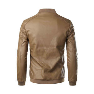 Logo personnalisé Veste en cuir pour hommes de haute qualité Vêtements de mode à capuche avec tissu à capuche léger État neuf - Product Image 2