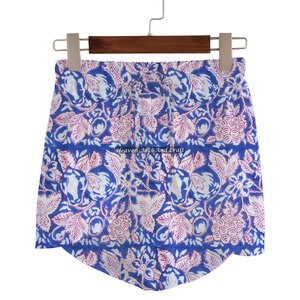 Pantalones cortos tipo pijama con estampado indio, hechos a mano, personalizados, con cordón de algodón, todas las tallas - Product Image 4