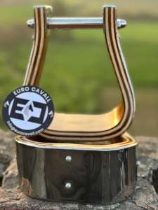 Estribo de Madera de Estilo Occidental de Alta Calidad Euro Cavall Industries ECI-WSW-004 con Revestimiento de Goma de Madera Oscura, Diseño OEM Personalizado - Product Image 6