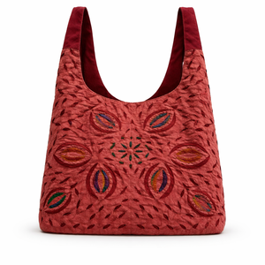 Sac fourre-tout écologique en tissu recyclé imprimé à la main par sérigraphie, avec couleur et logo personnalisés pour femmes - Product Image 1