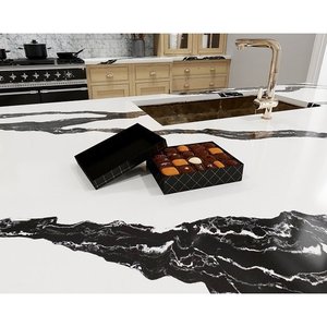 Produit d'application murale en marbre blanc Panda Unionstone, grande dalle, imperméable, design moderne - Product Image 2
