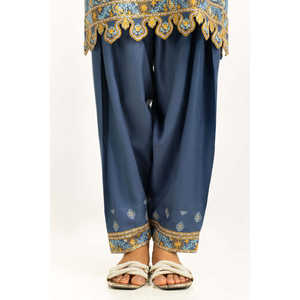 Conjunto de Traje de Pashmina Bordado de 3 Piezas para Mujer IUSTKSD-1220 - Product Image 6