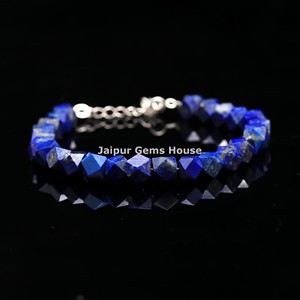 Nueva tendencia, pulsera de cuentas de estrella de lapislázuli natural y joyería de cristal curativo, pulsera de piedra natal de enero, estrés de ansiedad - Product Image 1