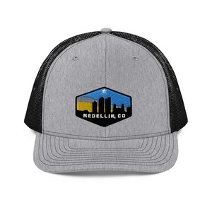 Premium Heather Grey/Black Mesh Trucker Hat con logotipo personalizado Gorra de moda para ciclismo OEM personalizable - Product Image 2