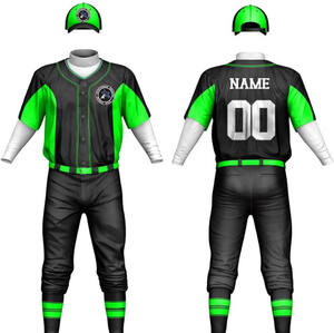 Uniformes de Béisbol Juvenil con logotipo personalizado, camiseta y conjuntos de poliéster de talla grande de secado rápido, transpirables con impresión por sublimación - Product Image 5